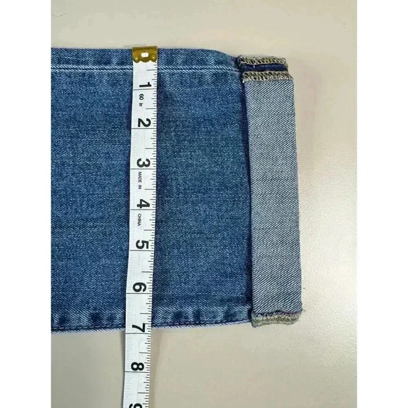 Hudson Women’s Natalie Midrise Slim Boyfriend Jean Sz 30 Medium Wash Cuffed Crop - Picture 12 of 14